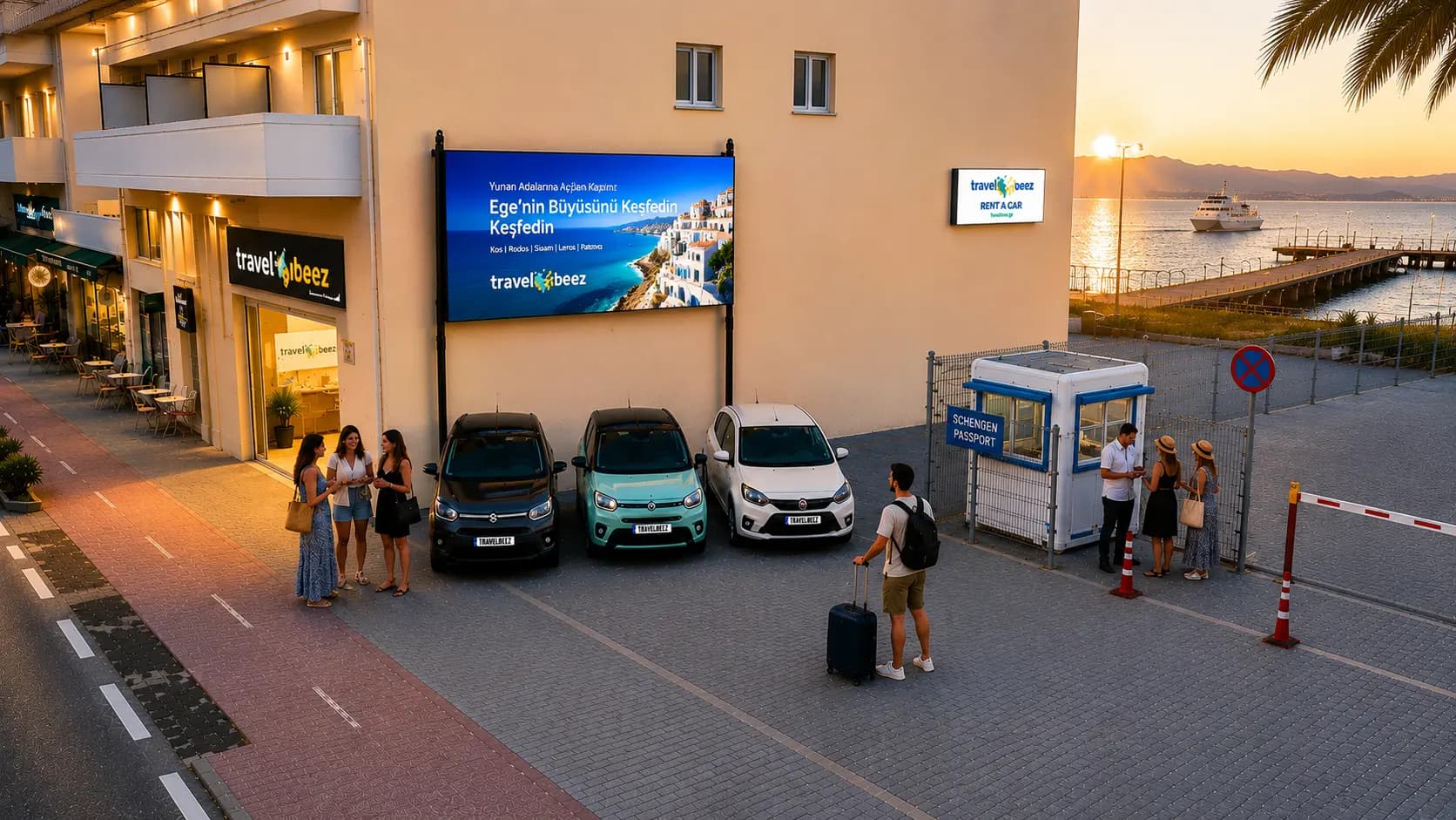 TravelBeez Kos Port office and car rental